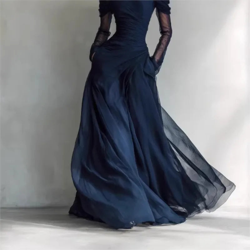 Eleonora · Vestido largo con hombros descubiertos