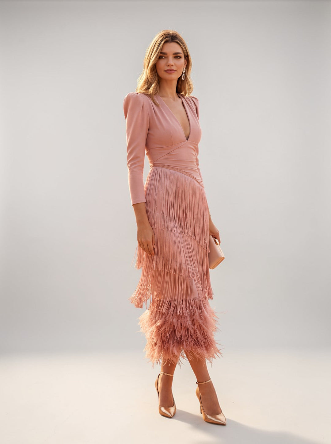 Sofia - vestido con flecos elegante