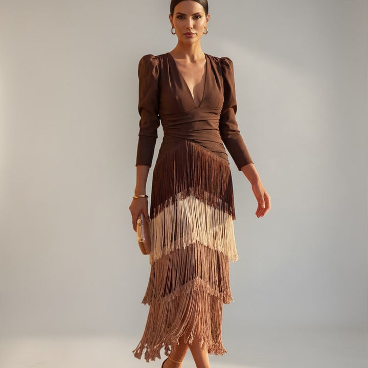 Sofia | vestido con flecos
