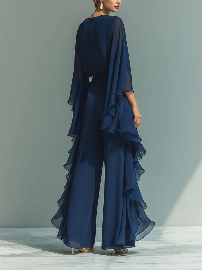 Aurora | conjunto elegante de gasa con volantes