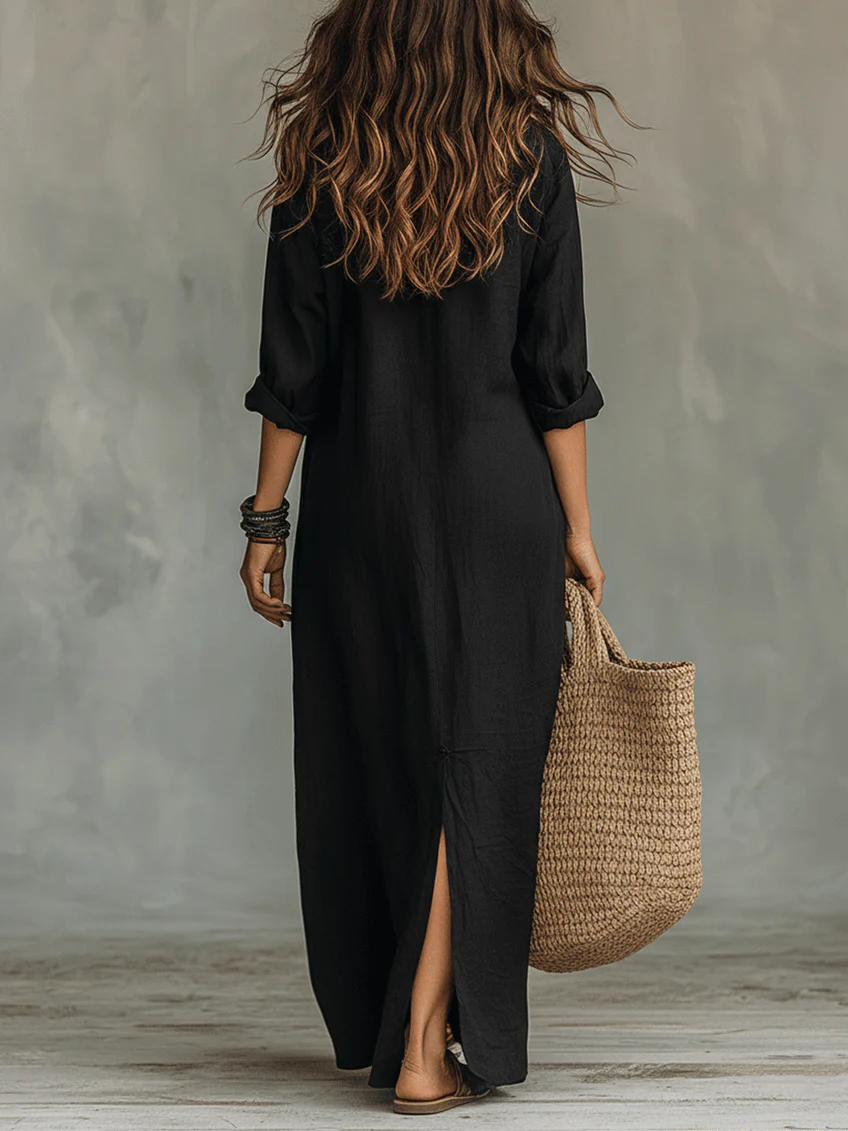 Soline | vestido lungo con botones