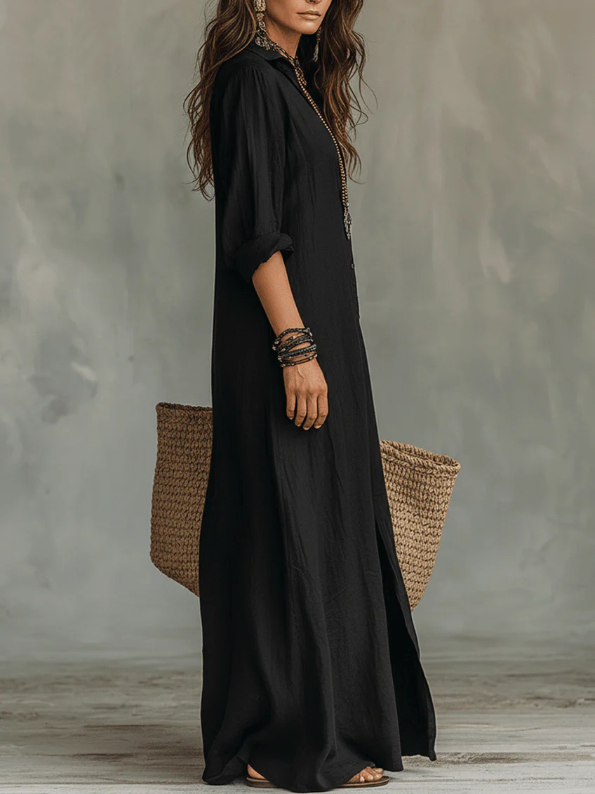 Soline | vestido lungo con botones