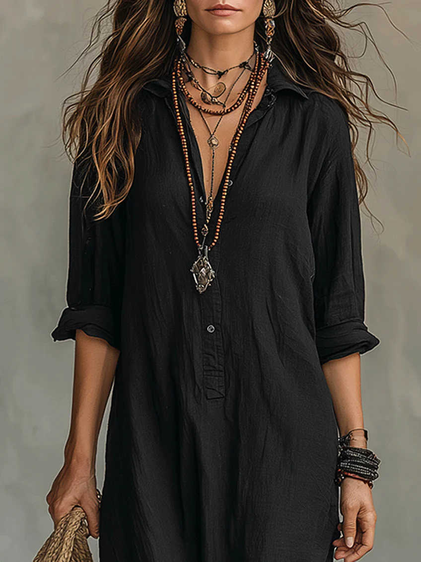 Soline | vestido lungo con botones