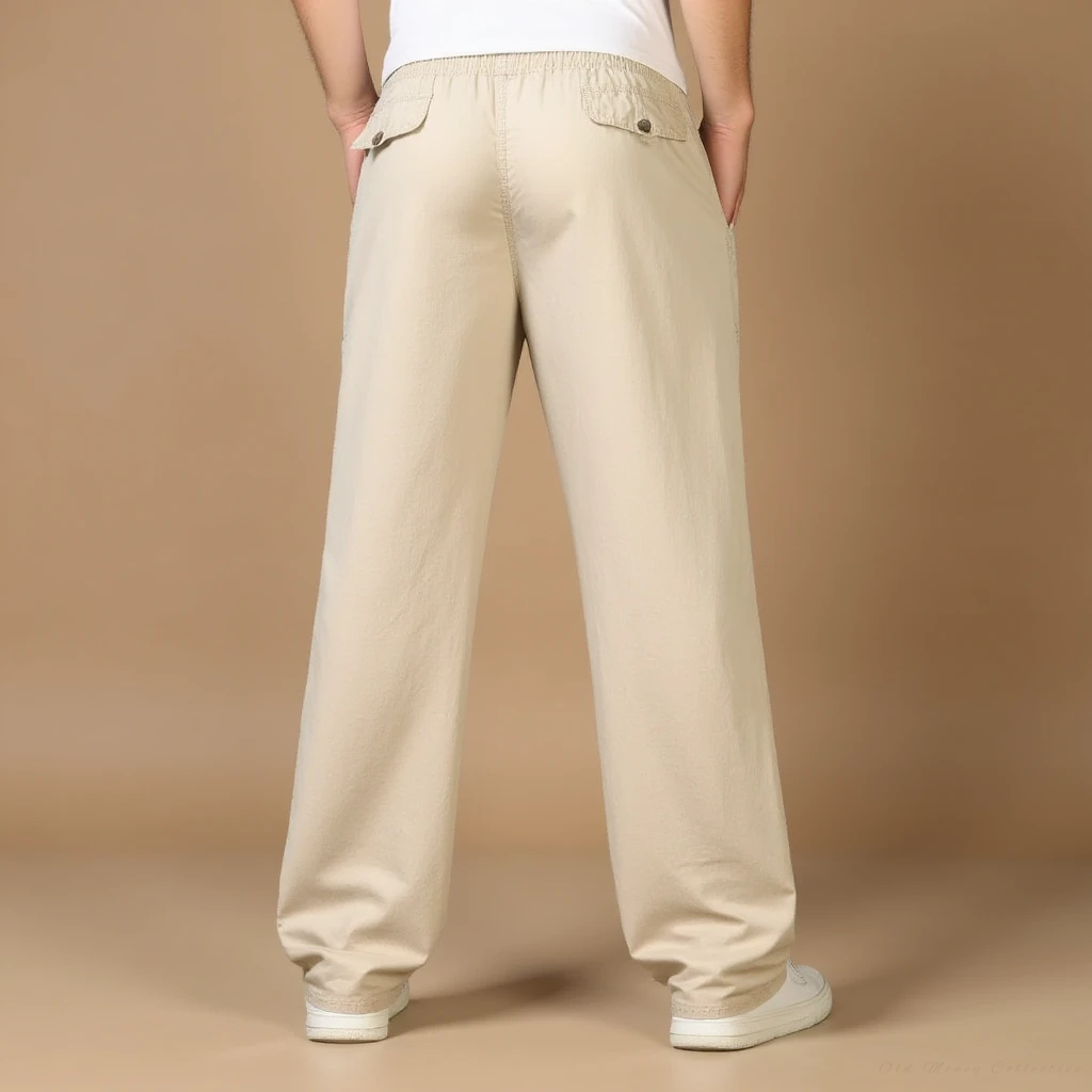 Pantalón de algodón y lino
