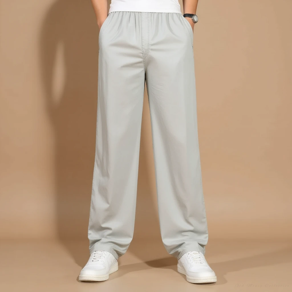 Pantalón de algodón y lino