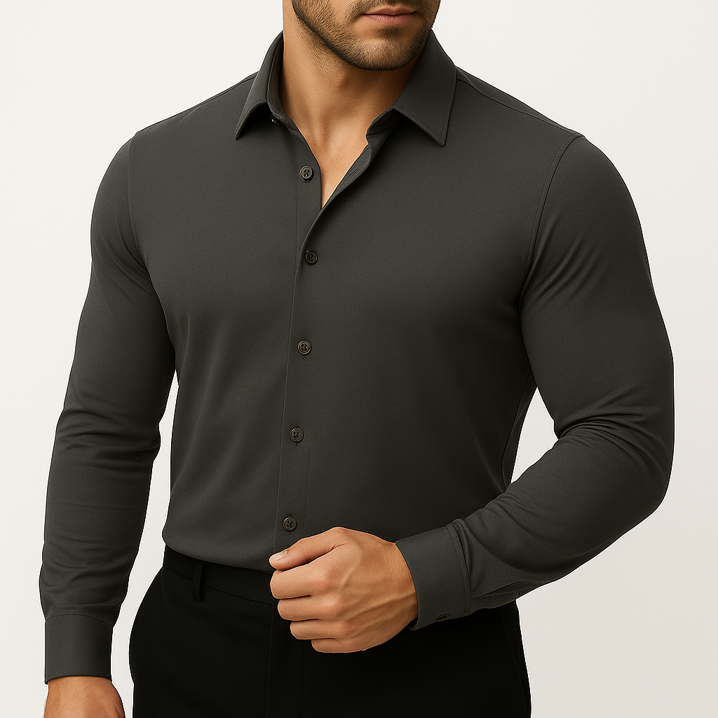 Camisa elástica Azzurro