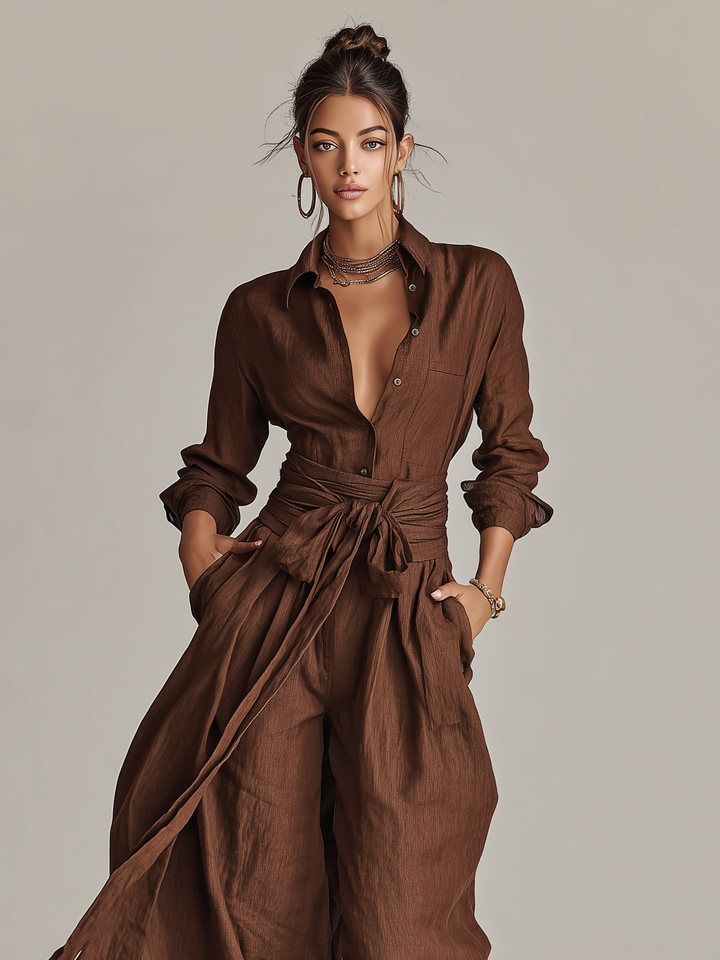 Francesca | Tuta elegante de lino