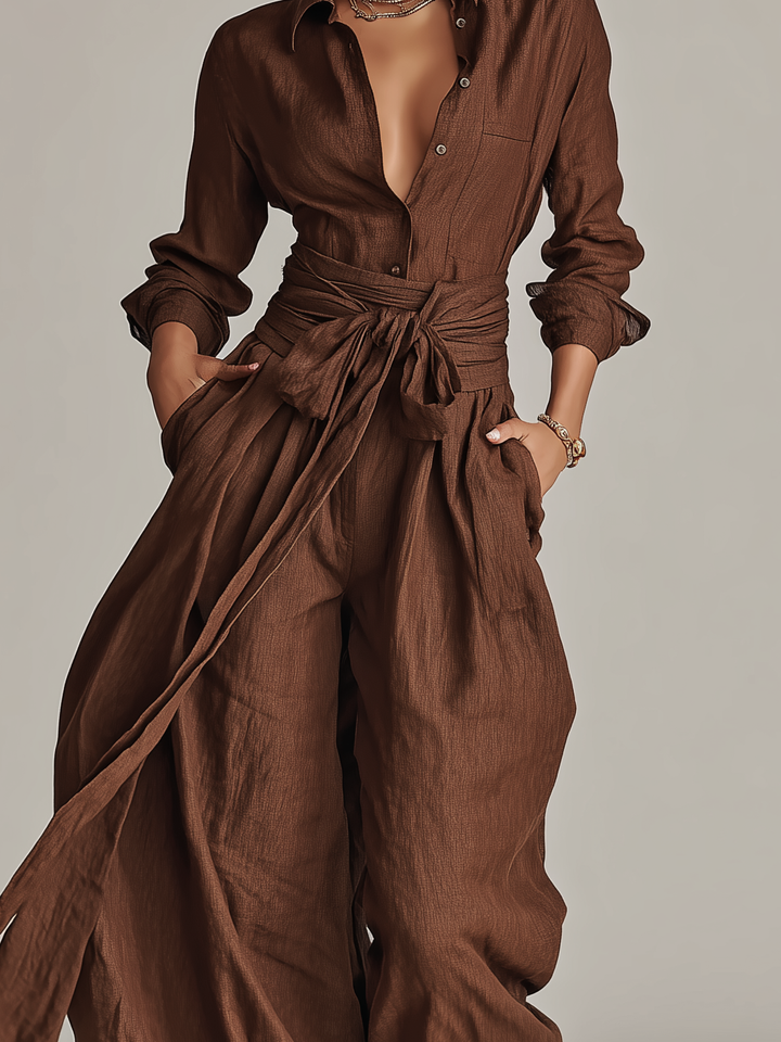 Francesca | Tuta elegante de lino