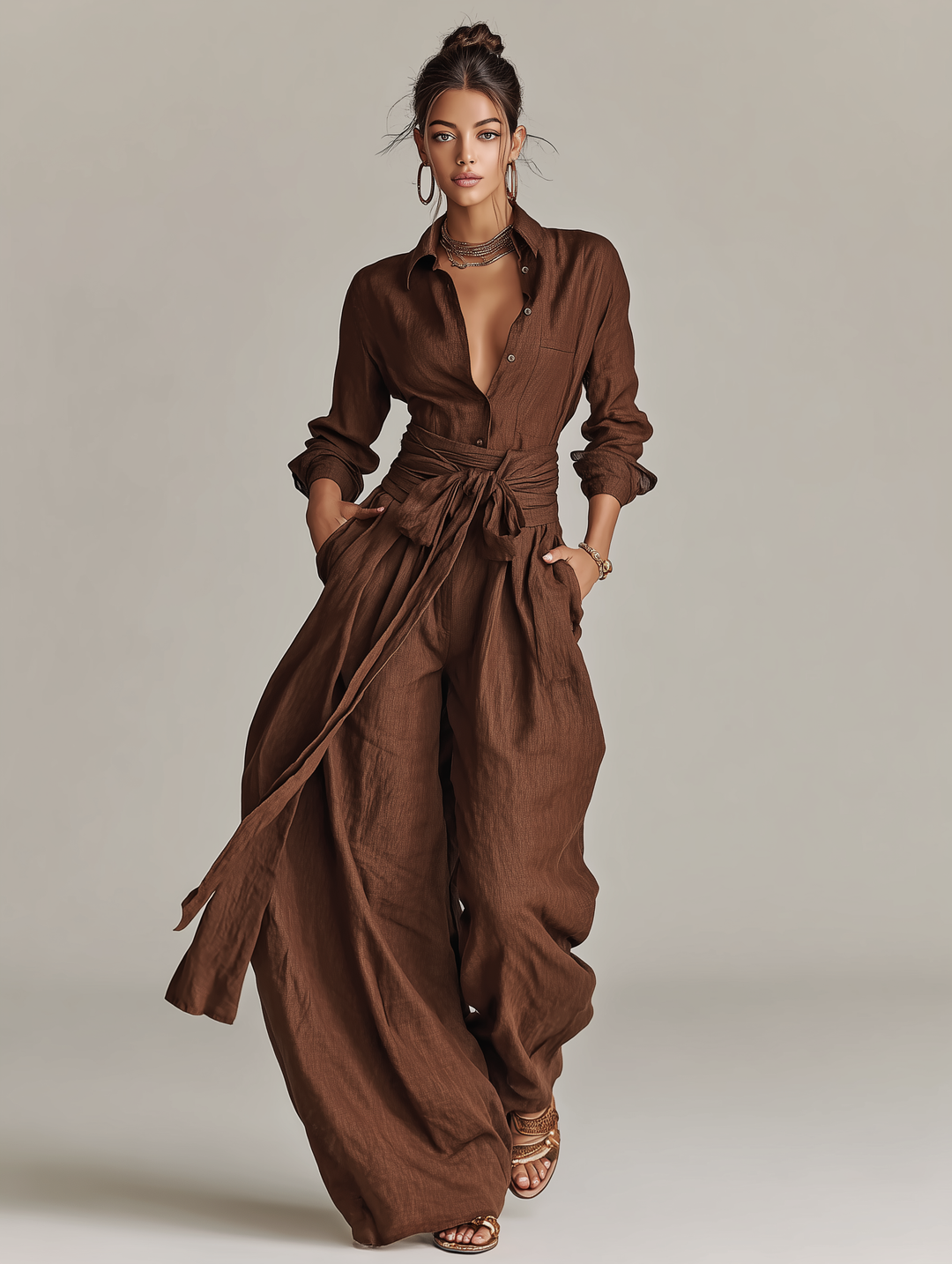 Francesca | Tuta elegante de lino