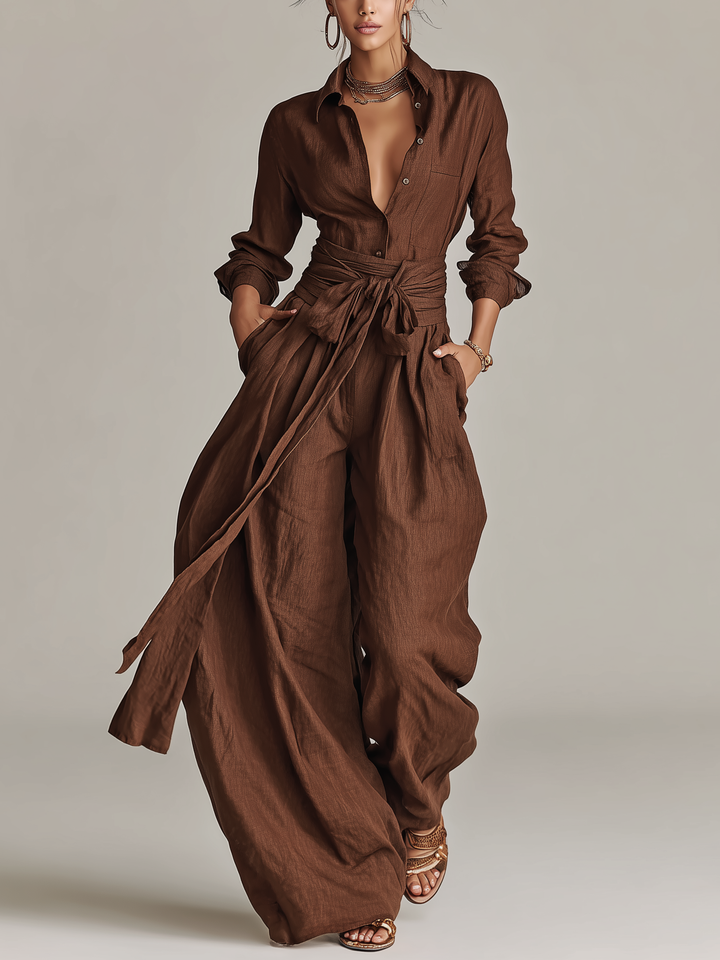 Francesca | Tuta elegante de lino