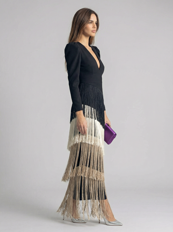 Salvia | Vestido Flecos