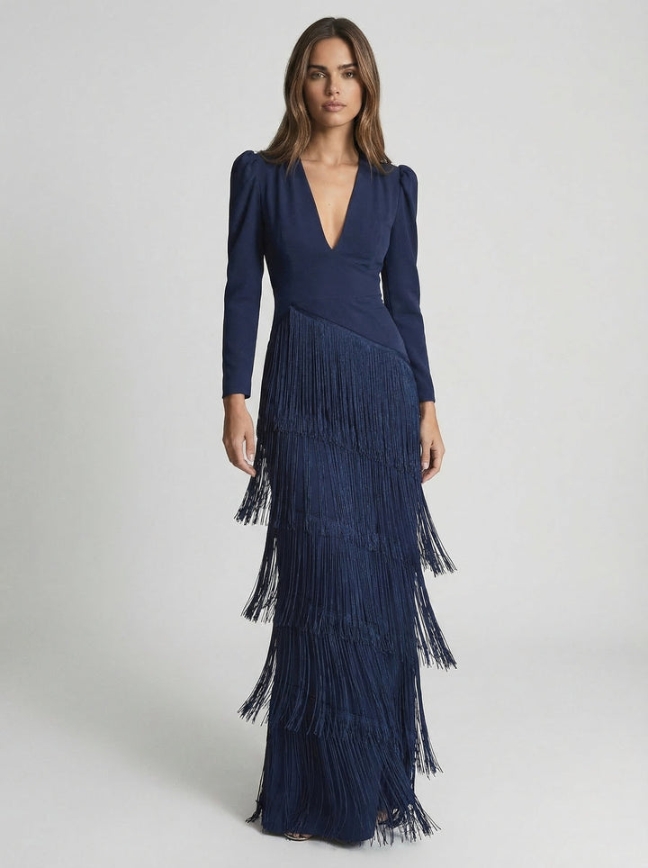 Salvia | Vestido Flecos