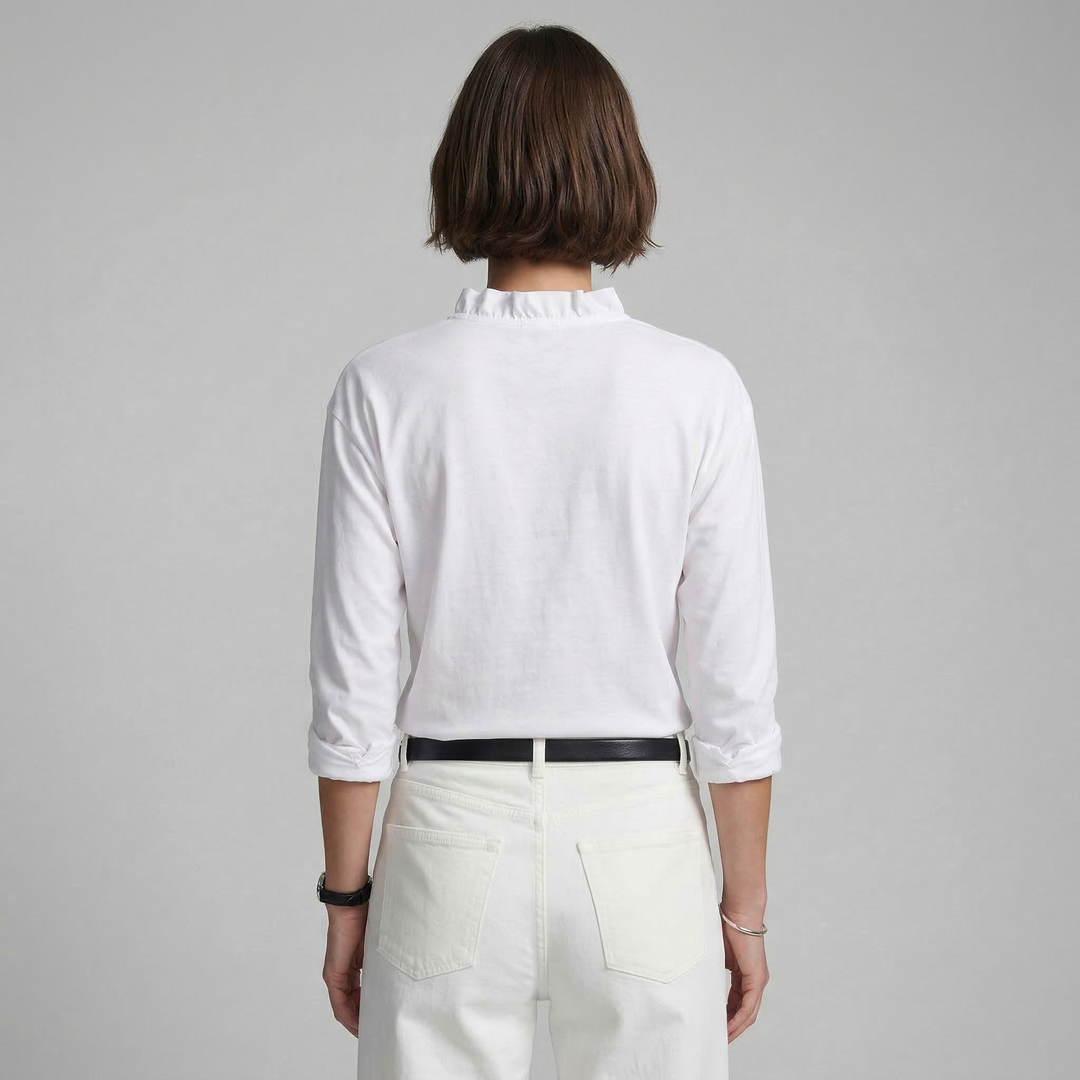 Indie | Blusa con volantes y cuello en V