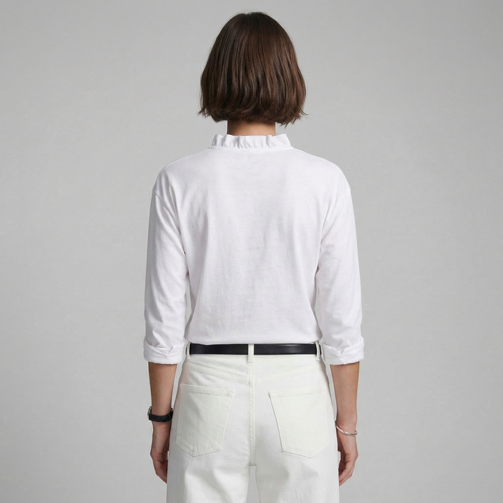 Indie | Blusa con volantes y cuello en V
