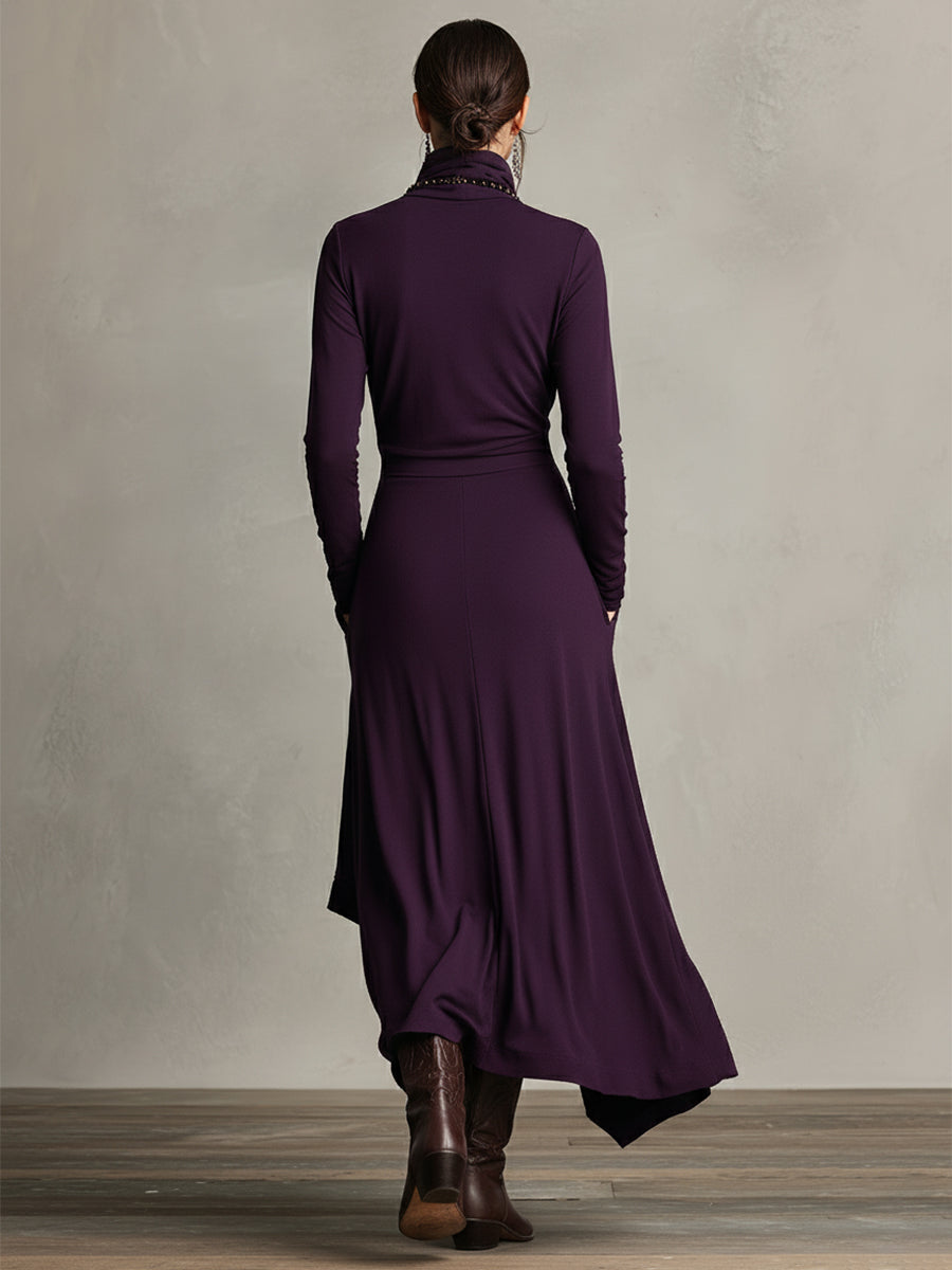 Eleonora · Vestido largo drapeado