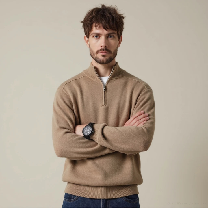 Lugano jersey half-zip de lana merino