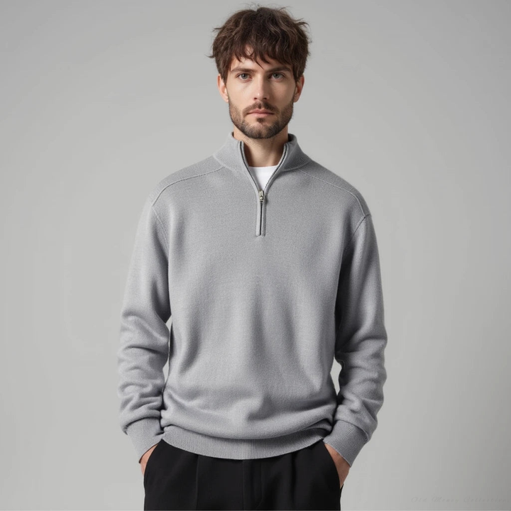 Lugano jersey half-zip de lana merino