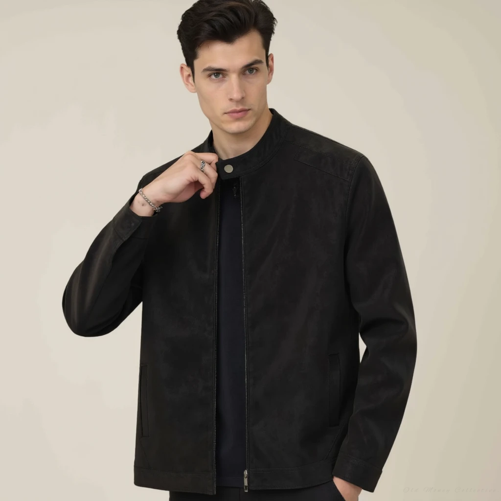 Chaqueta Luxe de ante y cuero