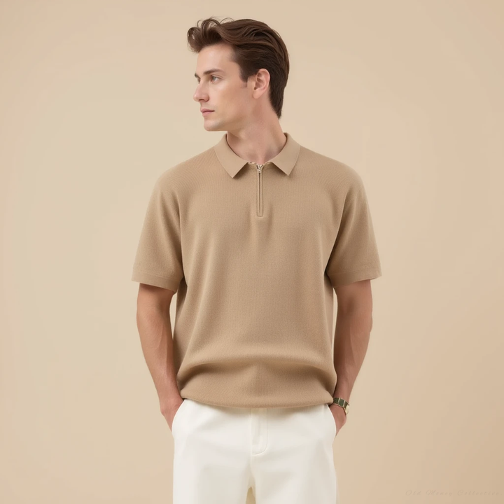 Polo Marbella con cremallera
