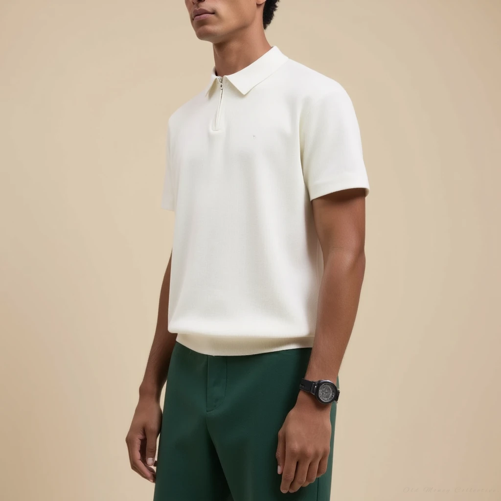 Polo Marbella con cremallera