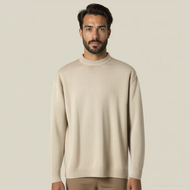 Jersey Napoli de lana con cuello redondo