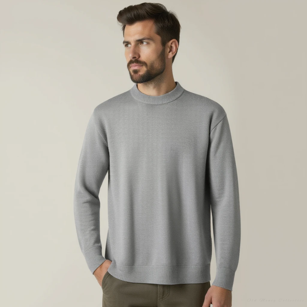 Jersey Napoli de lana con cuello redondo