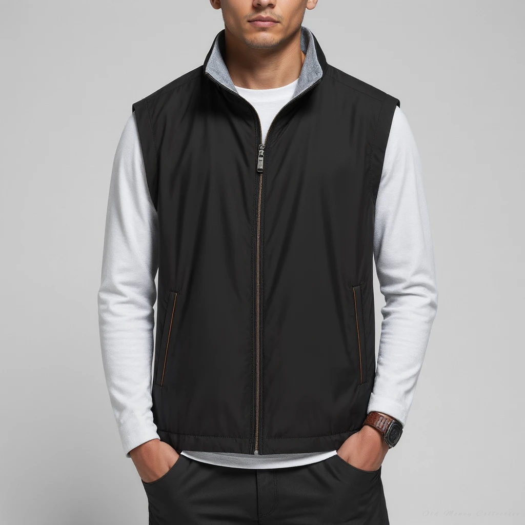 Chaleco Oxford de corte slim