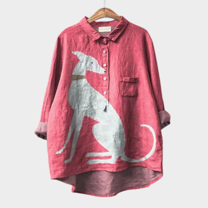 Amélie | elegante blusa de verano de lino