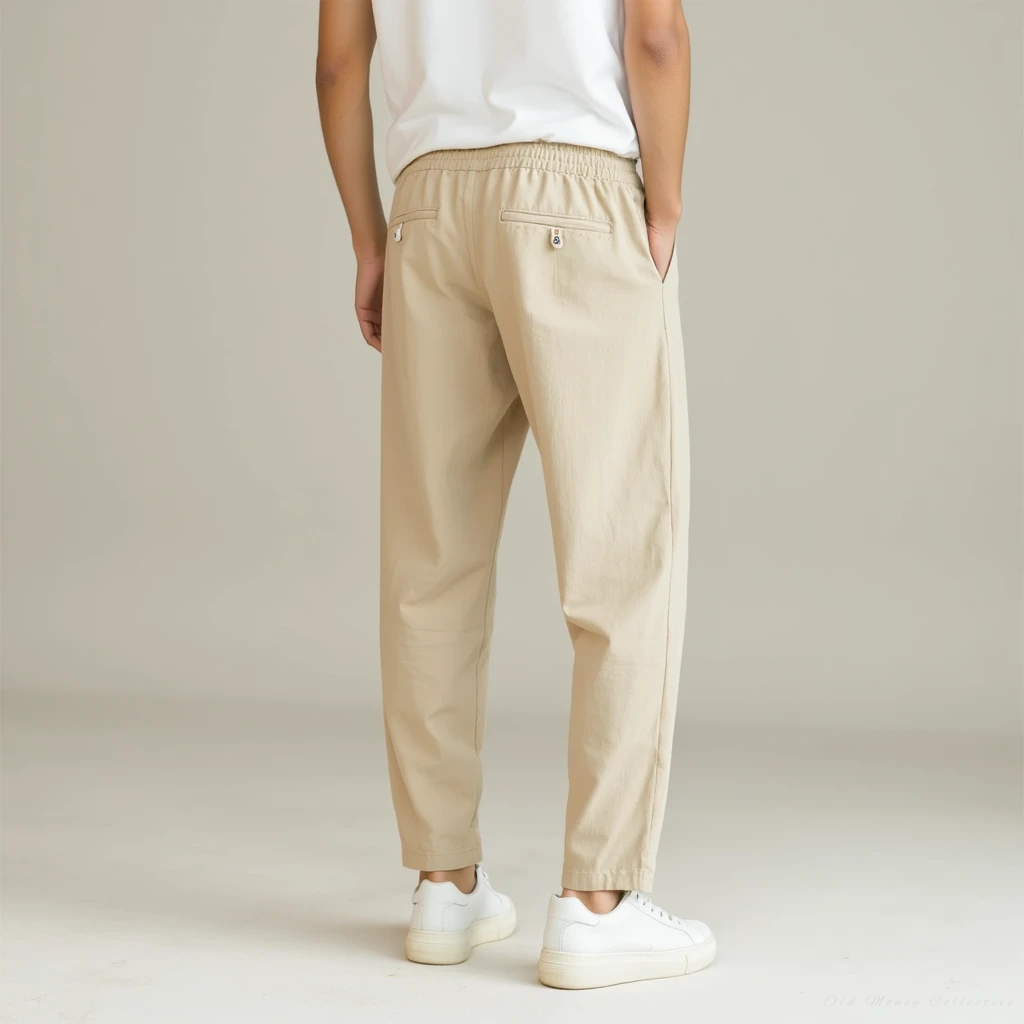Pantalón Santorini de lino y algodón