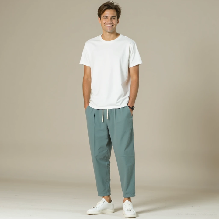 Pantalón Santorini de lino y algodón