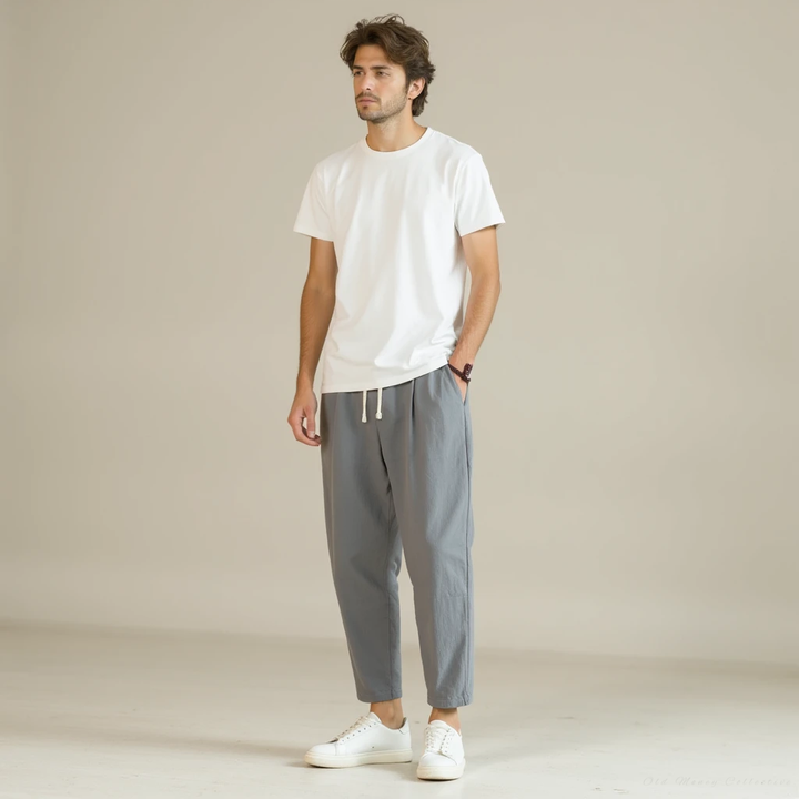 Pantalón Santorini de lino y algodón