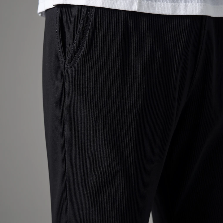 Pantalón de algodón texturizado