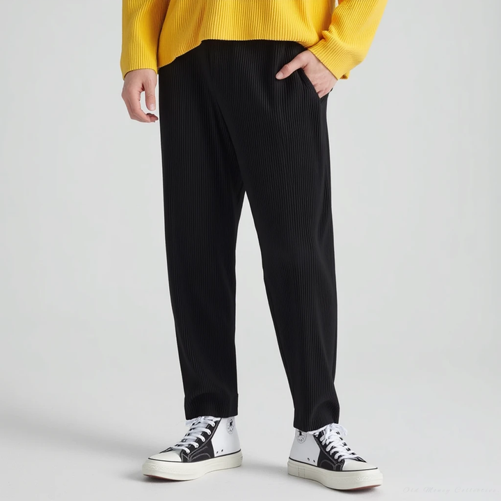 Pantalón de algodón texturizado