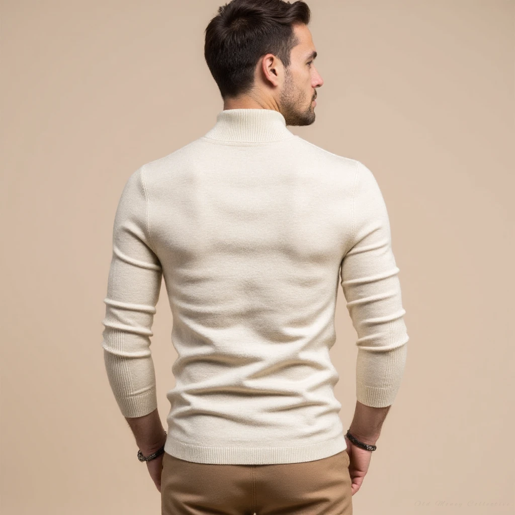 Jersey de cuello alto Monte Carlo mezcla de cachemira