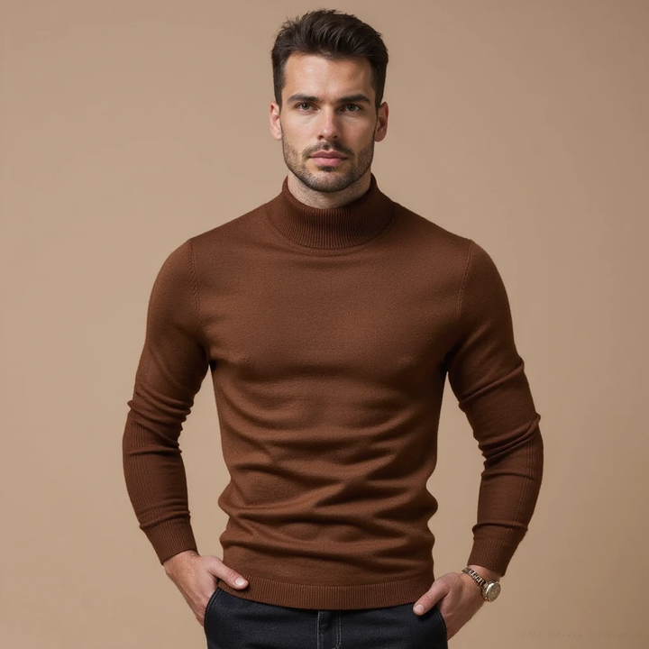 Jersey de cuello alto Monte Carlo mezcla de cachemira