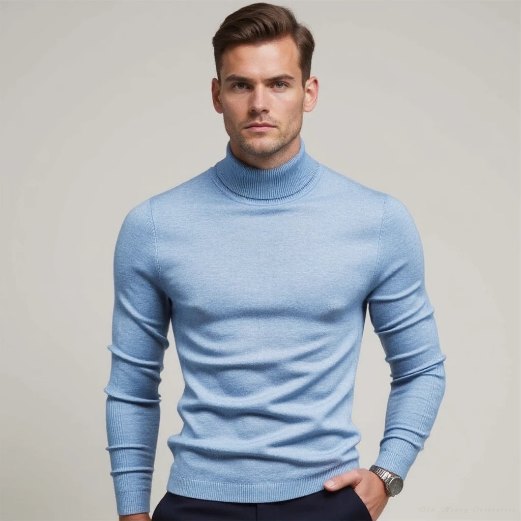 Jersey de cuello alto Monte Carlo mezcla de cachemira
