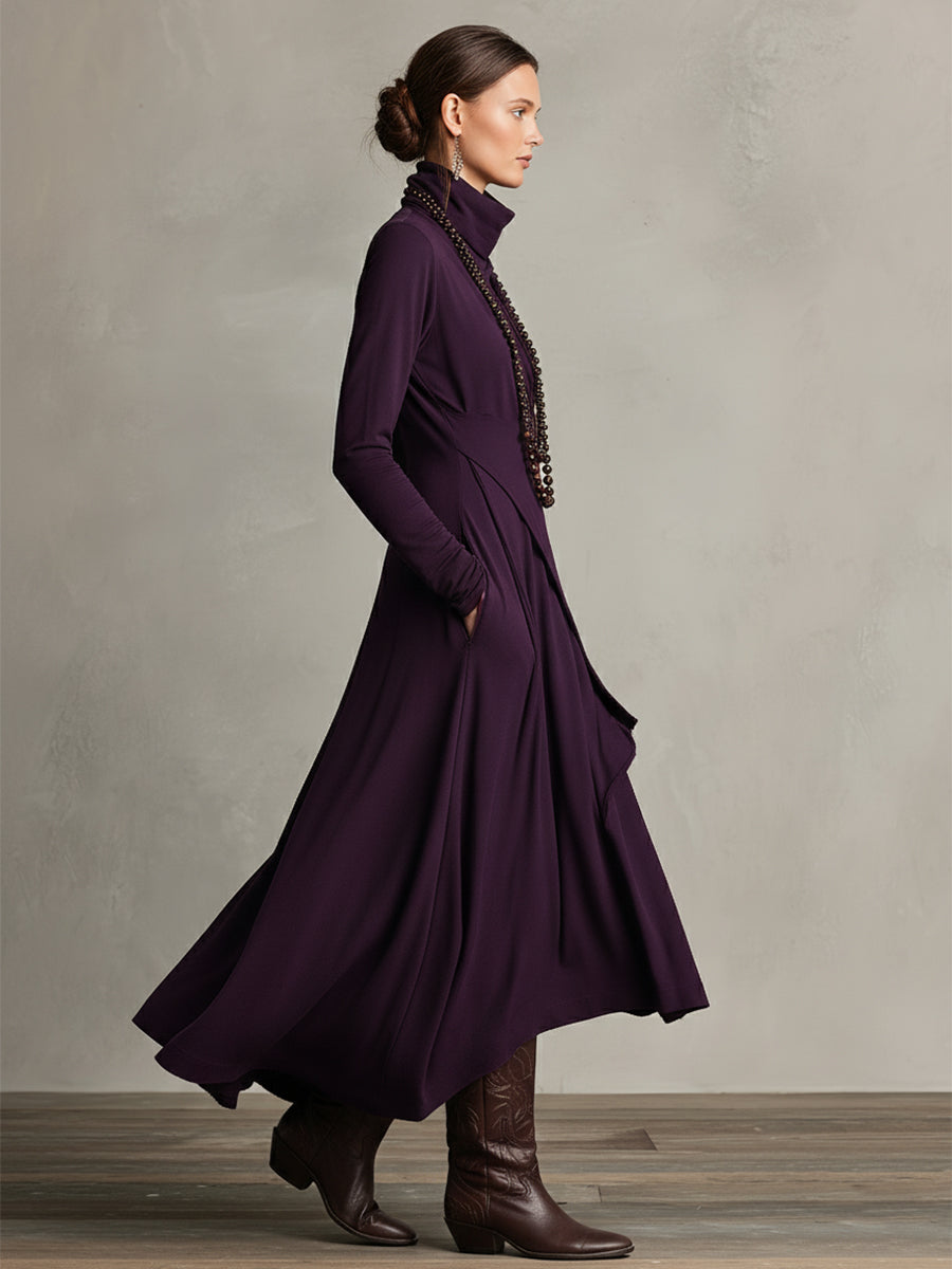 Eleonora · Vestido largo drapeado