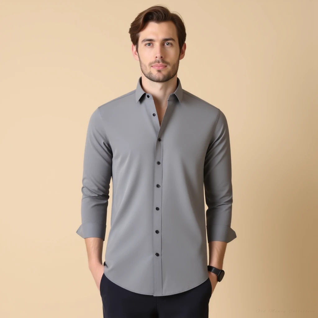 Camisa Windsor de manga larga